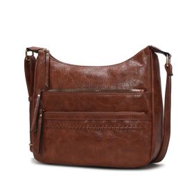 MKF Collection Oakley Women's Shoulder Bag Vegan Leather Handbag By Mia K (material: Vegan Leather, Color: brown)